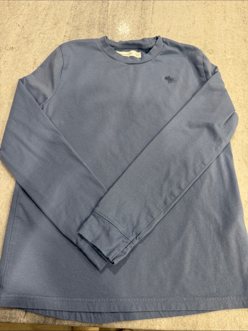 abercrombie kids Long-Sleeve Crewneck Tee - Dusty Blue